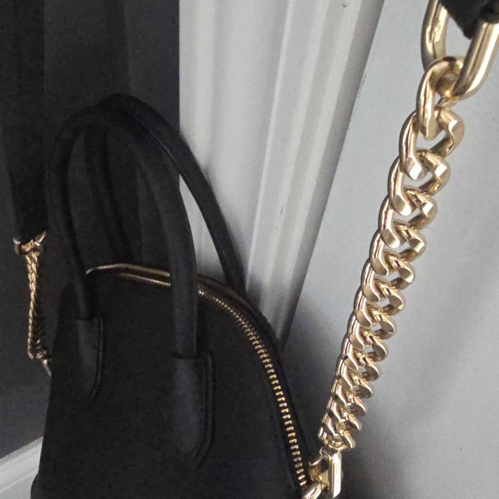 Michael Kors Black Satchel with Gold Details - Picture 6 of 7